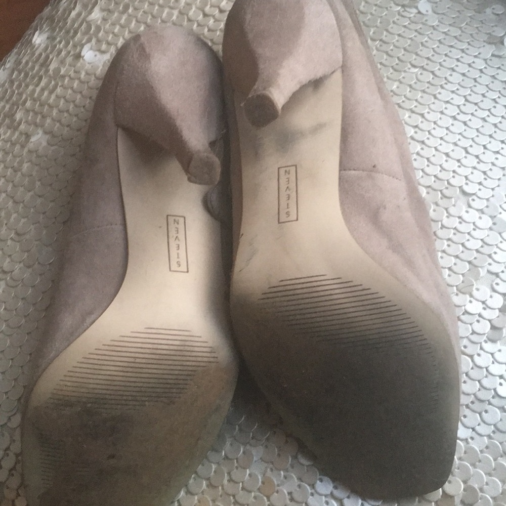 Steven Dove Gray Open Toe Bootie - image 4